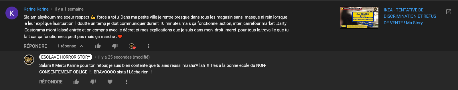 Témoignages
