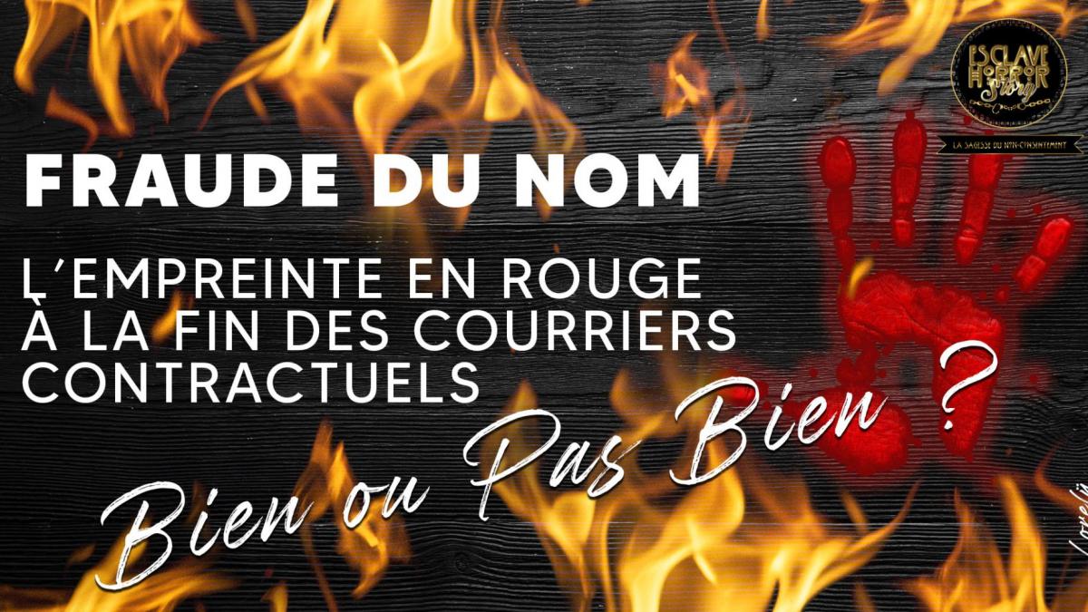 L'empreinte en rouge à la fin des courriers, bien ou pas bien ?