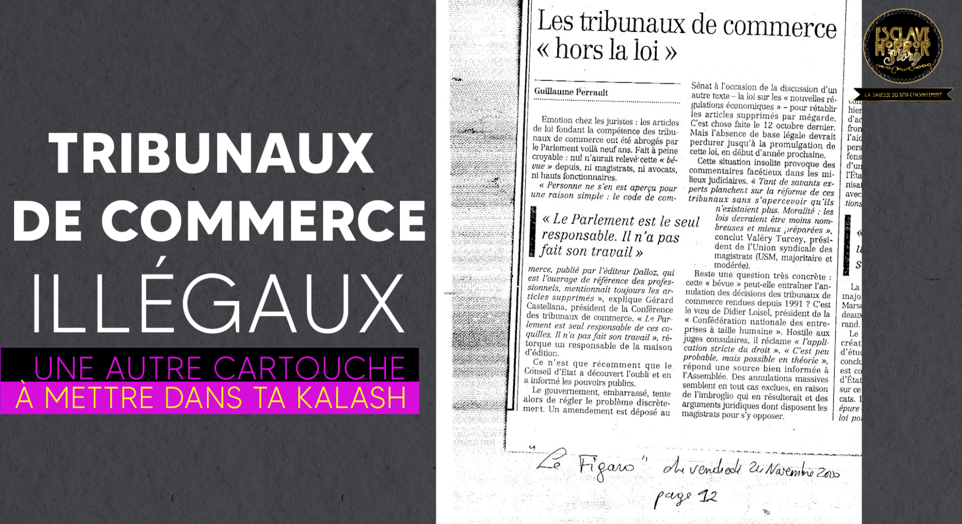Tribunaux de commerce illégaux - Le Figaro